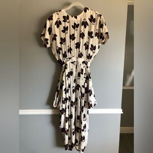 Escada Vintage Open Back Avant Garde Silk Dress 1980s